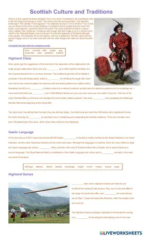 Scottish Culture and Traditions