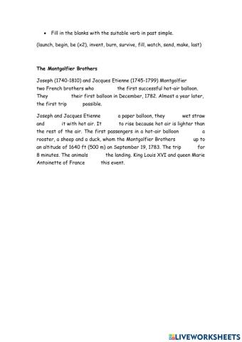 The Montgolfier Brothers