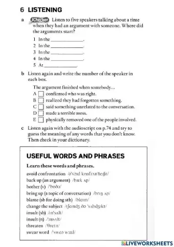 NEF upper WB pp. 44-45 listening and reading