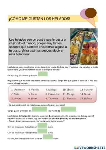 Problemas de helados