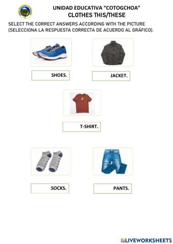 Clothes- this is-these are