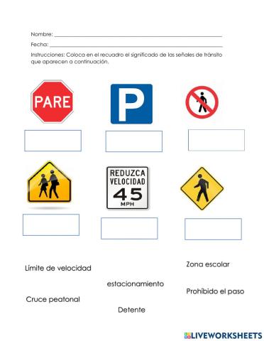 Función de las señales de tránsito