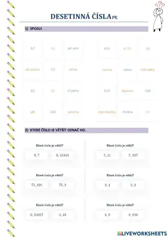 Desetinná čísla - pl