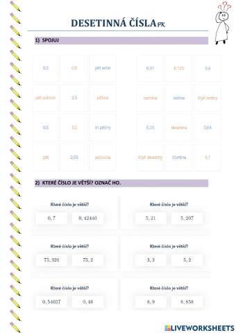 Desetinná čísla - pl