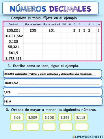 Números decimales