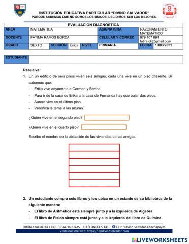 Razonamiento matematico