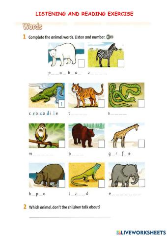 Listening wild animals