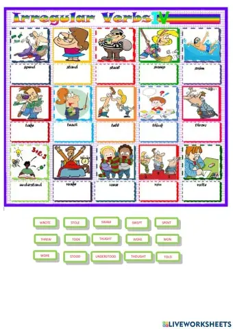Past simple - irregular verbs