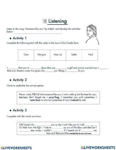 Someone like you- past tense