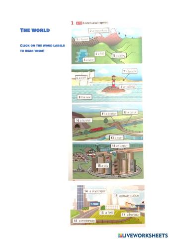 The world -vocabulary