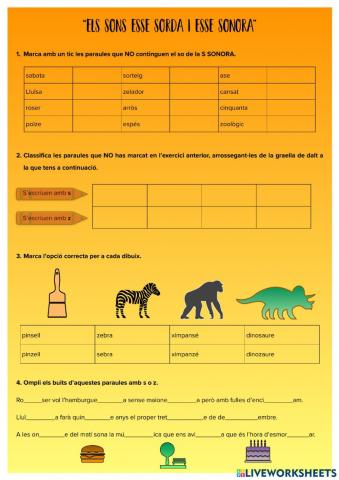 Esse sorda i essa sonora.