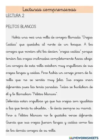 Lectura jueves 11 marzo 2021