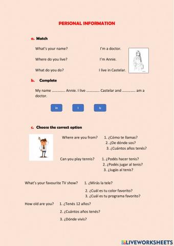 Personal information