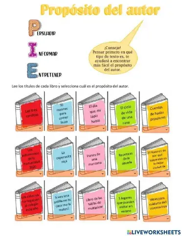 Proposito del autor PIE