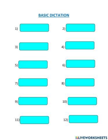 Basic DICTATION