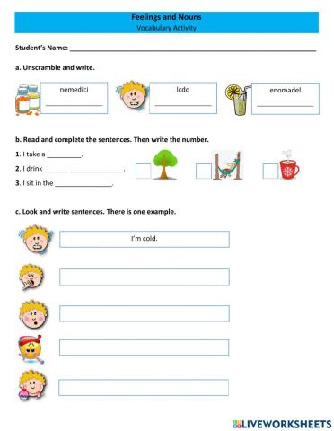 Feelings and Nouns