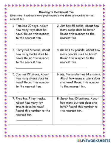 Rounding to the Nearest Ten