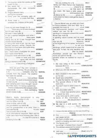 WORD FORMATION II p . 2
