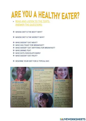 Project 4 Unit 3 C listening exercise