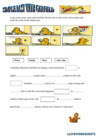 Garfield Simple past
