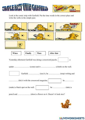 Garfield Simple past