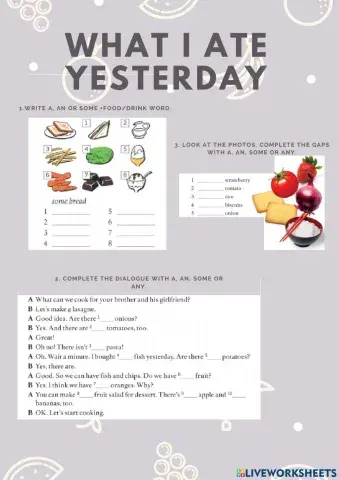 What I ate yesterday