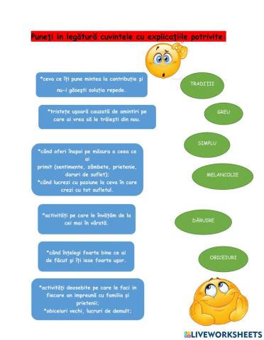 Cuvinte explicate de copii