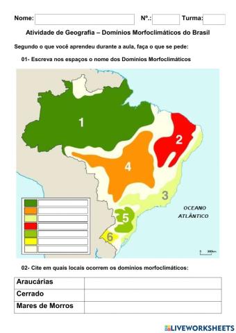 Domínios Morfoclimáticos Brasileiros