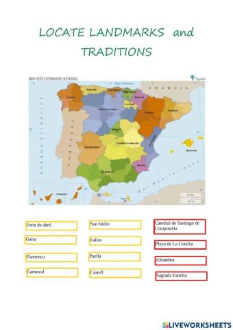 Spain landmarks traditions