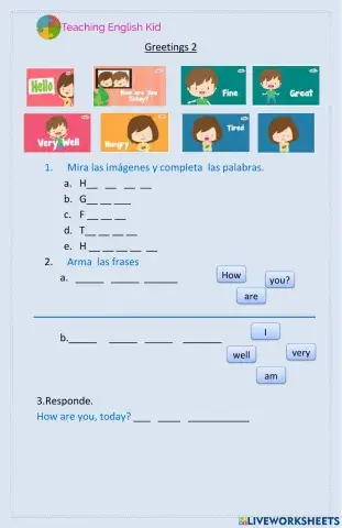 Greeting vocabulary 2