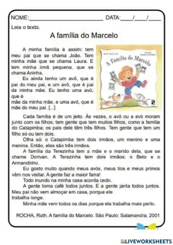 A família do marcelo