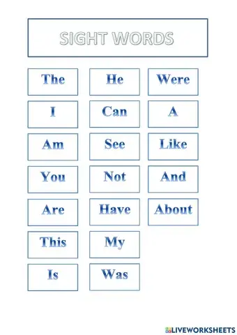 Sight Words