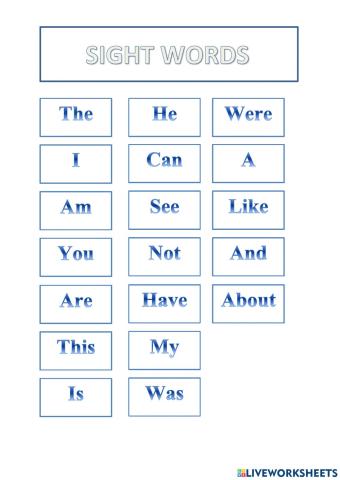 Sight Words