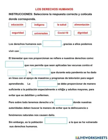 Los derechos humanos