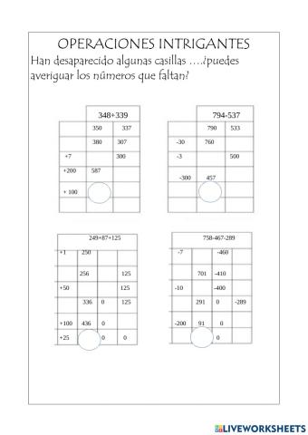 Operaciones abn hasta 799