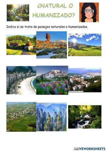 Paisaje natural o paisaje humanizado