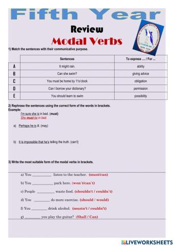 Review - Modal verbs