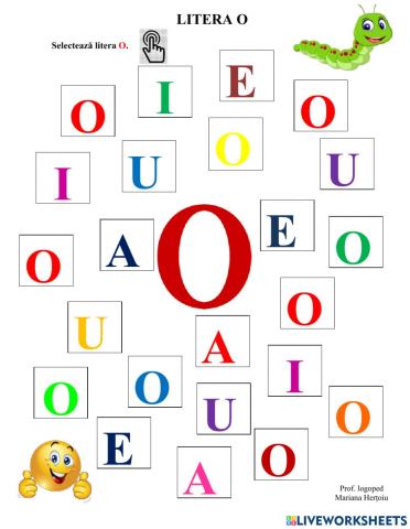 Litera O - identificare