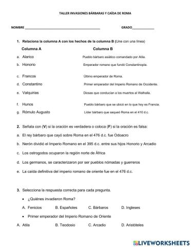 Caída del imperio romano