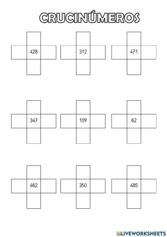 Crucinúmeros abn (0 - 500)