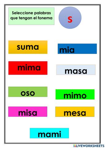 Fonema s