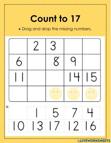 Number to 17