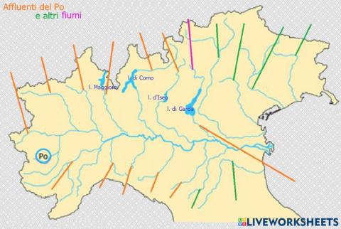 Gli affluenti del Po