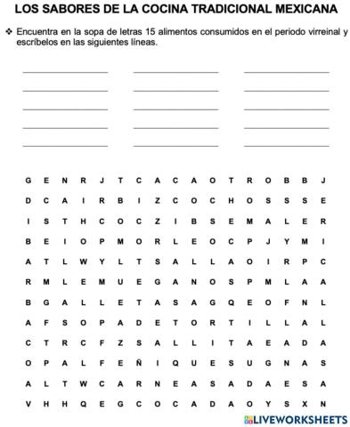 Cocina Tradicional mexicana