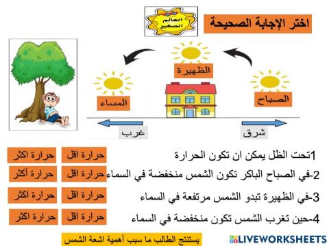 ما سبب اهمية الشمس؟