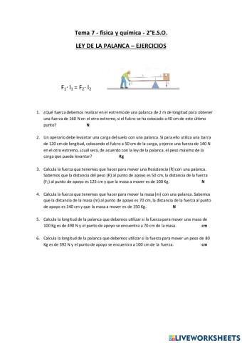 Ley de la palanca