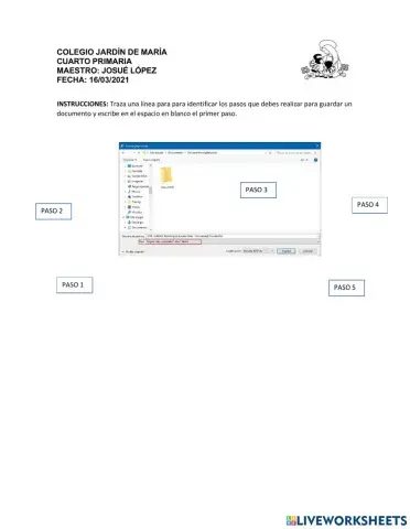 PASOS PARA GUARDAR UN DOCUMENTO