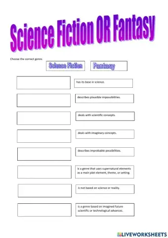 Science Fiction OR Fantasy