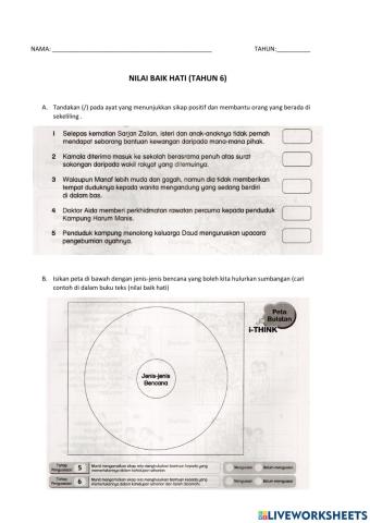 Unit 2: baik hati tahun 6
