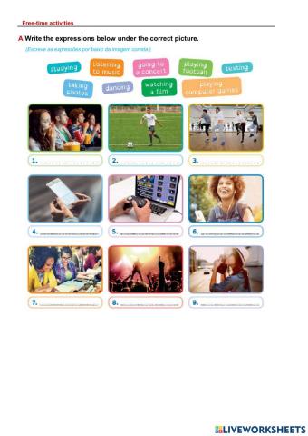 Free-time activities(1)